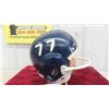 Image 2 : Cooper Bob Cameron Brand Vintage Football Helmet #77 with Chin Guard 