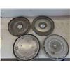 Image 2 : Hubcaps: 2 Pontiac , 1 GMC , 1 Chevy