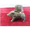 Image 2 : Vintage Cast Boar Match  Holder 3 1/2'' x 3'' x 2 3/4'' 