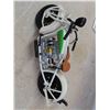 Image 8 : 3 Diecast Harley Davidsons 5'' x 2 1/4'' , 3 1/2'' x 1 1/2'' , 2 3/4'' x 