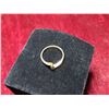 Image 2 : 10kt Gold and Diamond Ring Size 4 1/2 Total Weight 1.1 Grams
