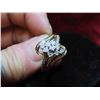 Image 8 : 10kt Gold and Diamond Ring Size 7 Total Weight 2.9 Grams 