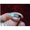 Image 8 : Sterling Silver and Opal Wedding Band Set Size 9 Total Weight 10 Grams