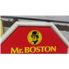 Image 2 : 1985 Mr. Boston Schnapps Light Up 2 Sided Sign 18'' Across - Plugged In 