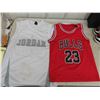 Image 2 : 2 Pairs of Vintage Jordan Shoes Size 9 1/2 + 10 1/2 , 2 Bull Jerseys, 6 Ball Caps