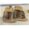 Image 2 : 2 Pairs of Soft Soled Mukluks : 1 Fur Trimmed, Lace Up Size 5 