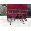 Image 2 : Vintage Magazine Rack, 2 Brass Pots