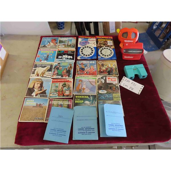 Viewmaster and Childrens Reels : Wizard of Oz, Goldilocks, A Christmas Carol