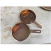 Image 2 : Cast Iron Fry Pans , Heavy Steel Platter , Vintage Bakeware, Enamel 