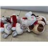 Image 8 : 4 Cute and Soft Stuffys, New 3 Hole Punch , Hoops and Thread, Handheld 