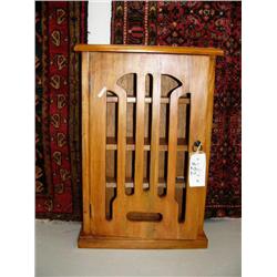 Maple finish hanging cabinet (1)