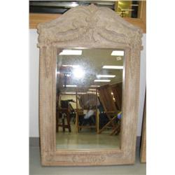 White wash framed mirror (1)