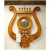 Image 1 : Maple finish lyre framed mirror (1)