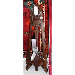 CHOICE on 2 mahogany finish easels (1)