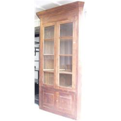 Fabulous American walnut corner cabinet circa 1860 (214)