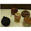 Image 3 : Lot of 8 baskets: Hooper bay, pine needle, 2 birch bark, black woven grass, miniature finish, miniat
