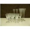 Image 1 : Lot of 18 stem ware: 6 flutes, 12 wine (214)