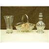 Image 1 : 4 liqueur decanter, bride's basket and vase (214)