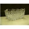 Image 1 : Outstanding American brilliant period square cut glass bowl, extremely rare (214)