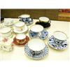 Image 2 : Set of 14: fabulous collection of blue and white Russian saucers and other beautiful cups and saucer