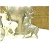 Image 2 : Elk napkin ring, 3 metal stags - 2 damaged, and pewter water jug (214)