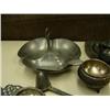 Image 3 : Miniature pewter tea set, miniature pewter water jug, 3 candle snuffers, pewter manger, silver tea s