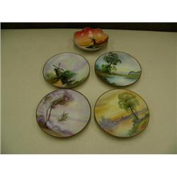 4 pieces of hand painted Nippon china (214)