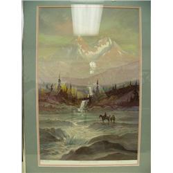 Scott McDaniels print of Mt. McKinley signed and numbered (158)