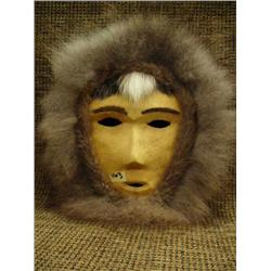 Seal gut mask with fur trim (2)