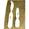 Image 2 : Lot of 4 letter openers: 2 ivory, 2 bone - rose design and seal design (2)