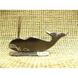 Baleen whale mounted on baleen by Robert Crumley (2)