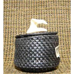 2.5" baleen basket with whale tail finial by Lily Hank (2)