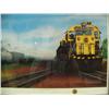 Image 2 : Matted and framed, signed and numbered Richard Rodriguez of Alaska Railroad, 405/750 (213)