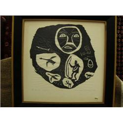 CHOICE of 2 stone cuts done in 1962, signed: Hunter spirit (180)