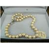 Image 2 : Lot of 3: pearl earrings, pearl chocker, and 2 strand pearl necklace (225)