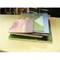 Lot of 10 original art on artist board and canvas (2)