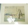 Image 1 : Framed and matted water color of fishing boat (2)