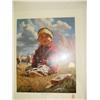 Image 1 : "Little Navajo Shepherd" signed and numbered by A. Rodriguez, 436/950 (2)
