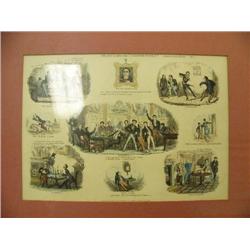 CHOICE on 4 framed and matted 1800 style print (2)