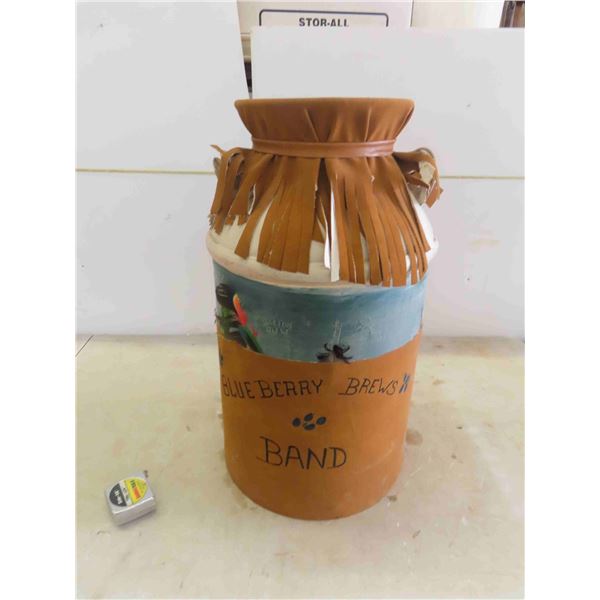 Folk Art Cream Can Bongo 