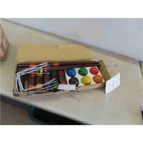 New Old Stock Croquet Set
