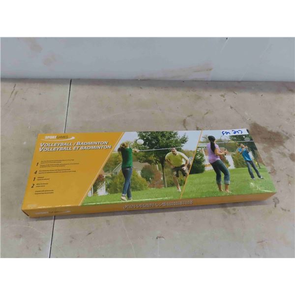 Volleyball/Badminton Net, Rackets, Volleyball, Shuttlecocks and Accessories