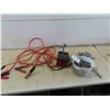 Image 1 : Booster Cables, Battery Charger, Chain with 2 Hooks, 1 Gallon of 3'' Nails