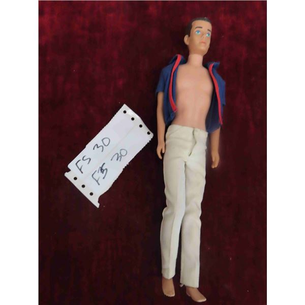 1965 Bendable Leg Ken (#1020) Wearing Original Beach Jacket and 
