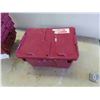 Image 3 : 9 Storage Totes All with Lids 9 1/2'' x 15'' x 11''
