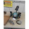 Image 1 : New King Canada 6'' Bench Grinder with 2 Stones, Buff Wheel &