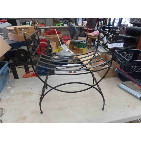 Wrought Iron Stool - Needs Cushion 