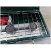 Image 4 : Coleman Model 446B 3 Burner Cooker with Stand - Excellent Condition