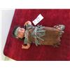 Image 1 : Aboriginal Doll in Leather Beaded Outfit 18'' Tall