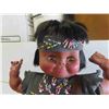 Image 2 : Aboriginal Doll in Leather Beaded Outfit 18'' Tall